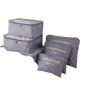 Brand New 5pc. Portable Clothes Storage Bags – Lightweight Travel Organizers